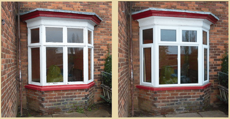 Nice New White uPVC Bay Window