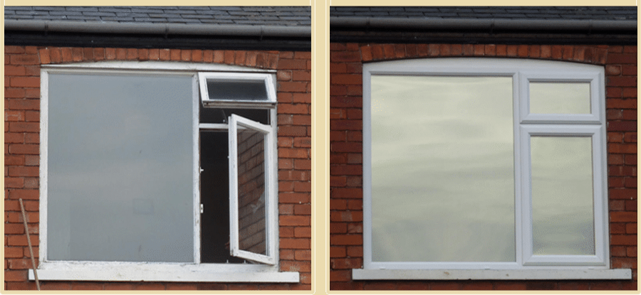 New uPVC window With Fire Escape Hinges