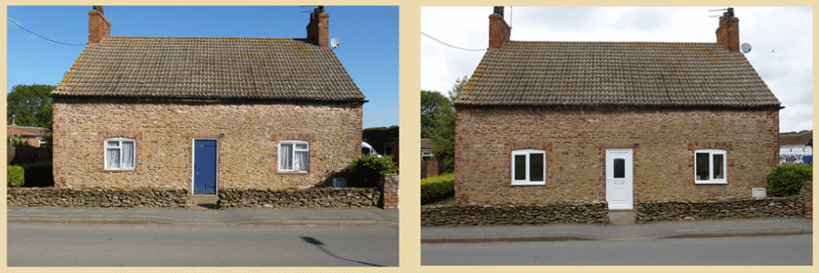 Small Stone Cottage With New White uPVC Double Glazed Windows And Doors