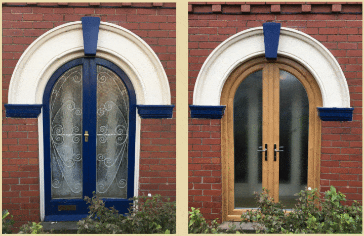Arch Top French doors